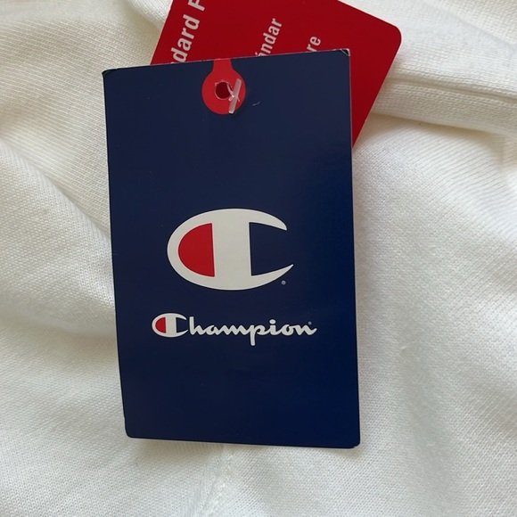 REDUCED PRICE 🆕 Champion Midweight Jersey Hoodie White XL - Picture 8 of 15